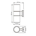 LED Світильник архітектурний AR082G IP54 Videx E27x2 VL-AR082G 27005, фото 5