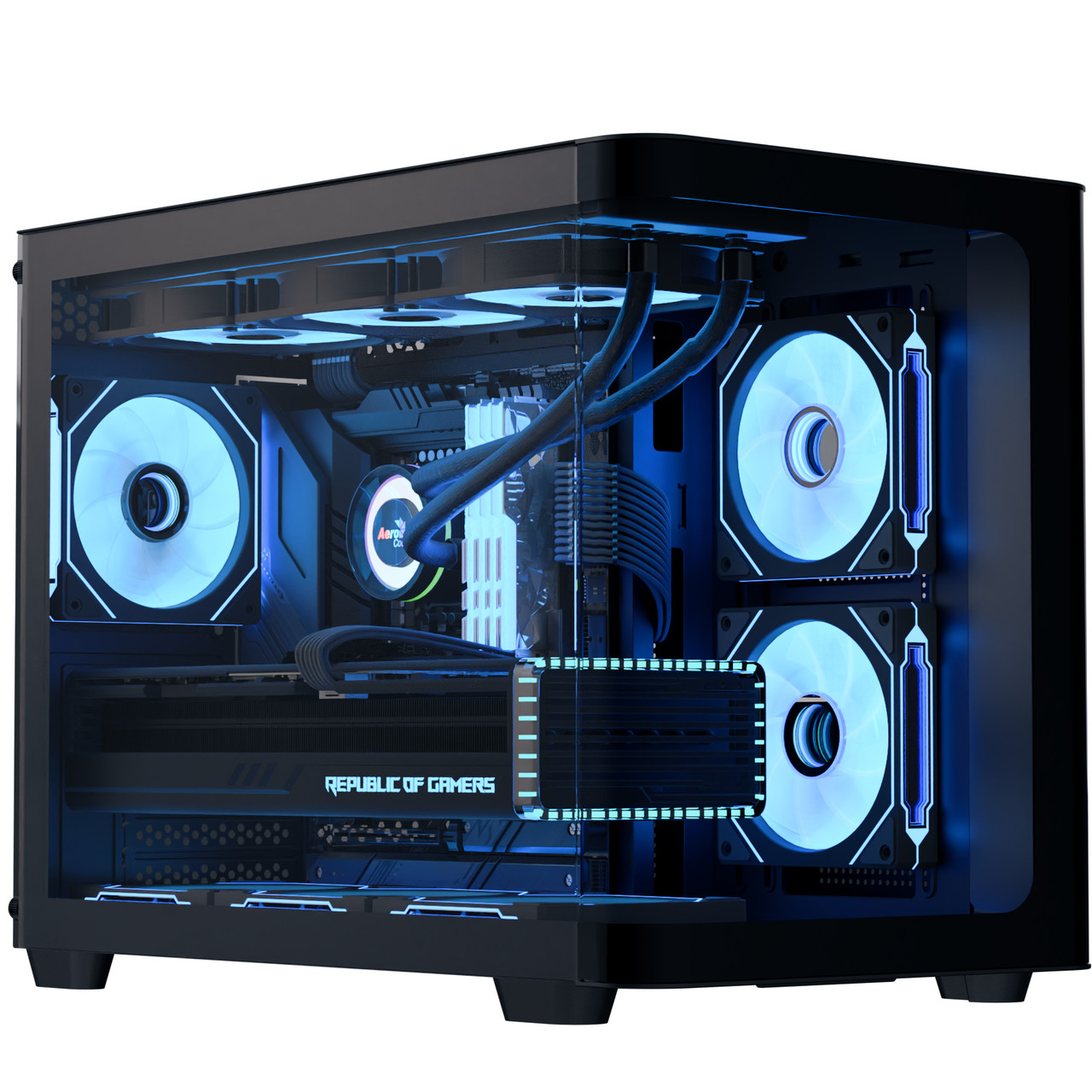 Корпус AeroCool P300C-G-BK-v1 (ACCS-PN02033.11) Black без БЖ, фото 1