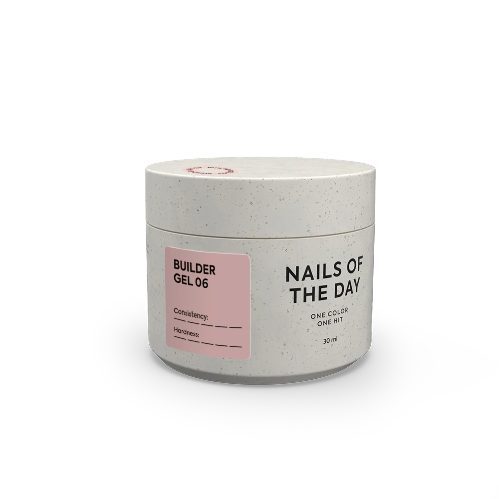 NAILSOFTHEDAY Builder Gel 06 — світло–коричневий гель для нарощування нігтів, 30 мл, фото 1