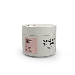 NAILSOFTHEDAY Builder Gel 07 — коричневий гель для нарощування нігтів, 30 мл