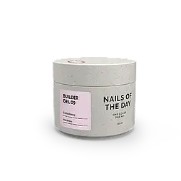 NAILSOFTHEDAY Builder Gel 09 — молочно–рожевий гель для нарощування нігтів, 30 мл