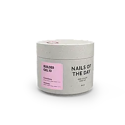 NAILSOFTHEDAY Builder Gel 10 — рожевий гель для нарощування нігтів, 30 мл