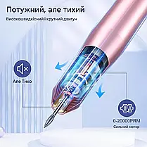 Професійна фреза для нігтів, BICKON 6 в 1 портативна електрична пилка для нігтів, 20000 об/хв, фото 6
