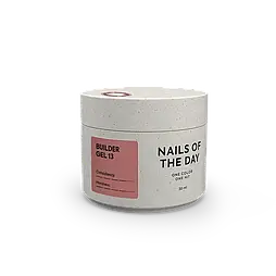 NAILSOFTHEDAY Builder Gel 13 — темно-карамельний гель для нарощування нігтів, 30 мл