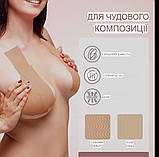 Кінезіологічна стрічка, К тейп 5 см x 5 см.  К тейп, кінеза, еластичний пластер, фото 4