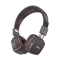 Бездротові Bluetooth-навушники Hoco W56 Earl BT headphones (BT5.4, 28h, AUX) Brown