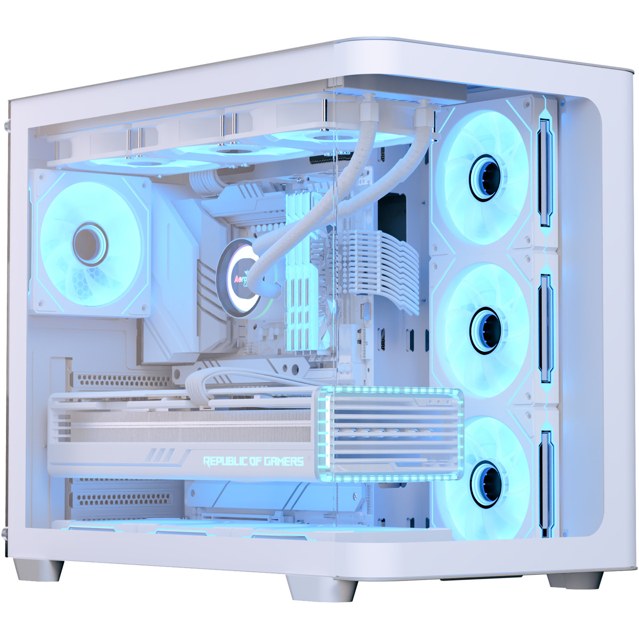 Корпус AeroCool P500C-G-WT-v1 (ACCM-PN01043.21) White без БЖ, фото 1