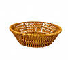 Кошик для хліба та фруктів плетений круглий світло-коричневий 20х6см Helios 7318, фото 2