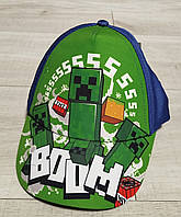 Кепка для хлопчика Майнкрафт Угорщина на 3-10 років зелена бавовна
