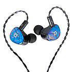 ⇒ KBEAR KB02 (Blue) - дводрайверні 2DD IEM's навушники з драйвером кісткової провідності, фото 2