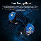 ⇒ KBEAR KB02 (Blue) - дводрайверні 2DD IEM's навушники з драйвером кісткової провідності, фото 5