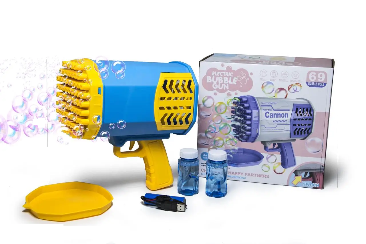 Іграшковий бластер-пістолет генератор мильних бульбашок 601-1