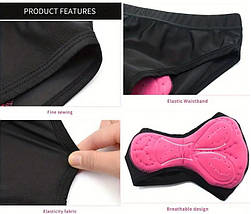 Жіночі велотруси Ridphants з гелевим 3D памперсом, фото 5