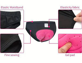 Жіночі велотруси Ridphants з гелевим 3D памперсом, фото 4