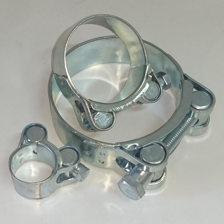 Хомут силовий 48-51 мм (W1) оцинкований, Хомут металевий посилений, фото 1