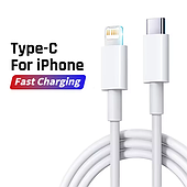 Кабель для зарядки iPhone, iPad, USB Type-C - Lightning Cable 1M, 20W / Зарядка для iPhone 14 13 12 11 Pro Max