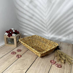 Кошик для хліба плетений коричневий 24х16х6см Helios 7328