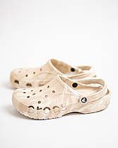 Чоловічі крокси сабо Crocs Baya Marbled Clog 206935-2ZM Chai Multi бежеві, фото 3