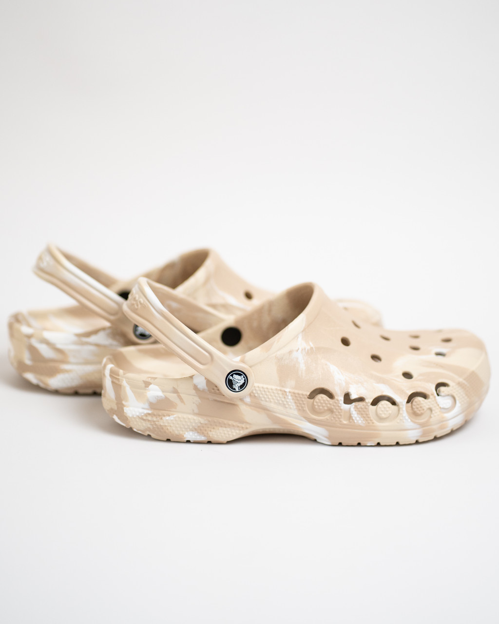 Чоловічі крокси сабо Crocs Baya Marbled Clog 206935-2ZM Chai Multi бежеві
