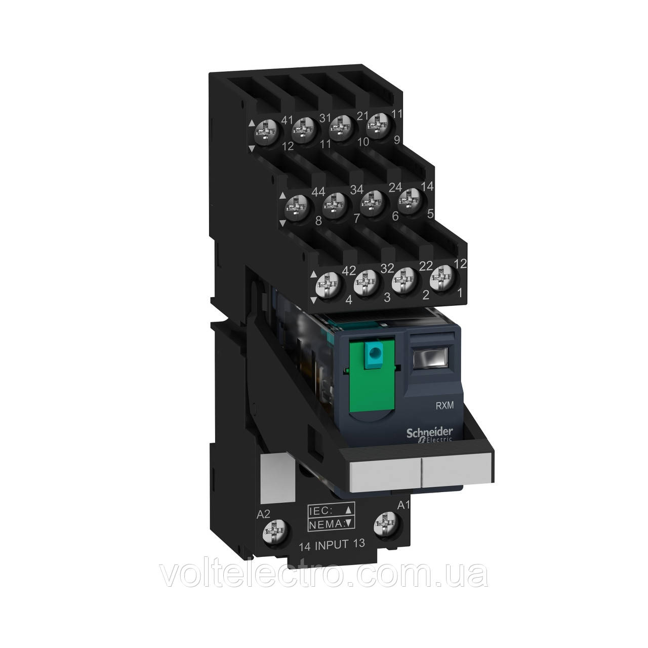 Проміжне реле Schneider Electric Zelio Relay 4CO,=24В, 6A, LED, фото 1