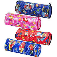 Пенал шкільний "косметичка-тубус" "Герої мультфільмів" 20х7см