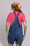 Літній джинсовий комбінезон Lola для вагітних, темно-блакитний, фото 5