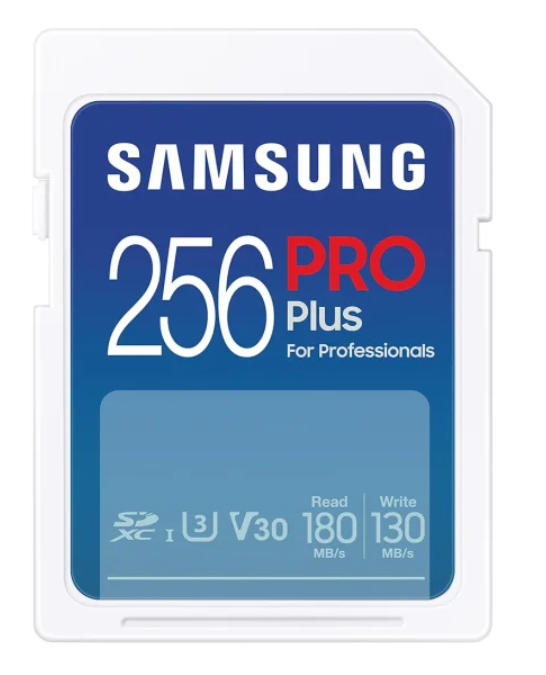 Карта пам'яті Samsung 256GB SDXC PRO Plus 180MB/s (2023) (MB-SD256S/EU)