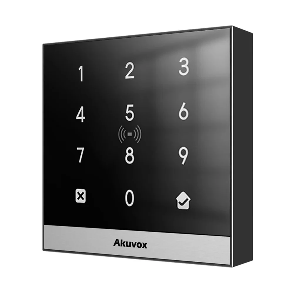 Термінал контролю доступу Akuvox A02 з клавіатурою та зчитувачем EM-Marine / Mifare / NFC, фото 1