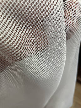 Тюль сітка антик біла з обважнювачем, залишок 3,5 м