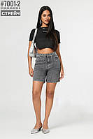 Шорти джинсові з камінцями розмірний ряд 27,28,29,30,31,32