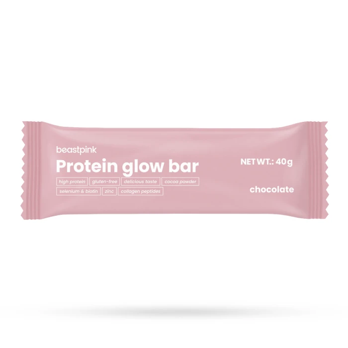 Протеїновий батончик GlowBar - BeastPink, смак шоколад