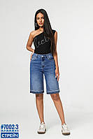 Шорти джинсові з камінцями розмірний ряд 26,27,28,29,30,31