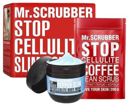 Антицелюлітне холодне обгортання + Скраб Mr. Scrubber, 2 шт (4820200331157), фото 1