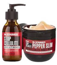 Антицелюлітне зігрівальне обгортання + Масажне масло Mr. Scrubber, 2 шт (4820200331171)