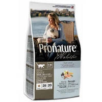 Корм для котят Pronature Holistic (Пронатюр Холистик) с атлантическим лососем и коричневым рисом сухой, 0,34кг