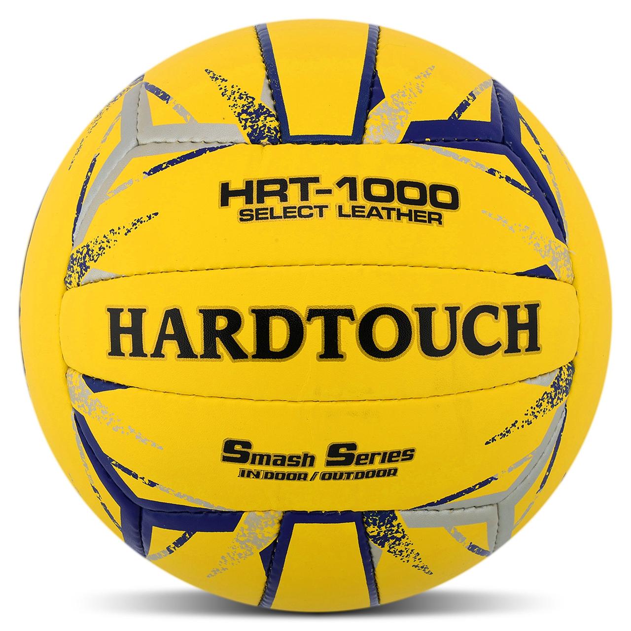 М'яч волейбольний HARD TOUCH VB-4059 №5 PU ручний шов жовтий-синій