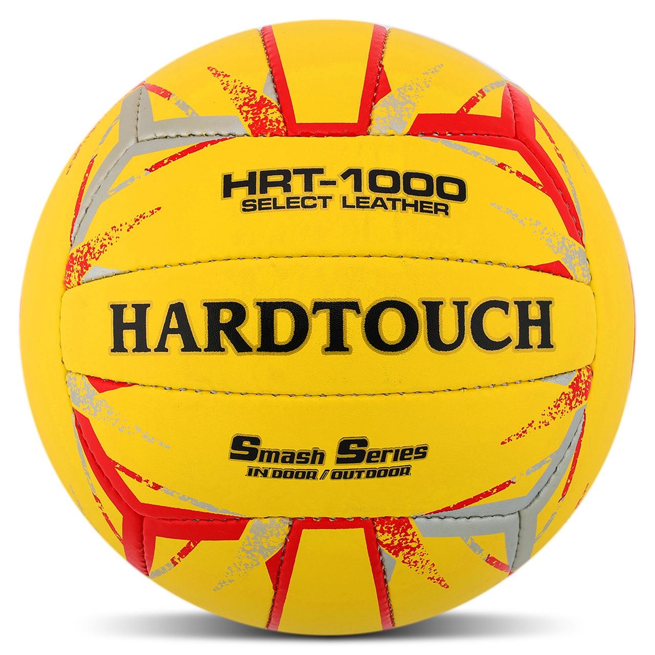 М'яч волейбольний HARD TOUCH VB-4059 №5 PU ручний шов жовтий-червоний