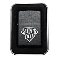 🎁 Подарунок для тата: запальничка з гравіюванням “Super Dad”