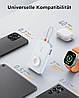 Міні повербанк VEGER V0567 20 Вт PD 5000 мАг із вбудованим кабелем Apple, із зарядкою Apple Watch, фото 5