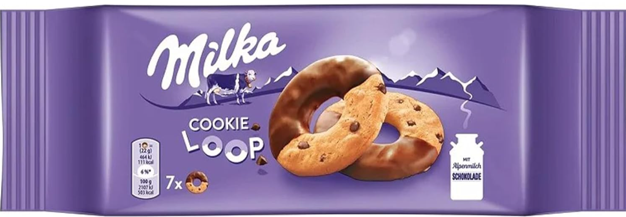 Печиво Milka Cookie Loop 132г, фото 1