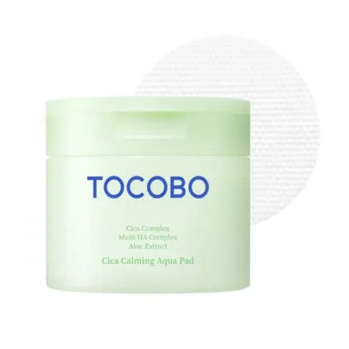 Tocobo Cica Calming Aqua Pad Заспокійливі тонер–педи з центелою, 60 шт