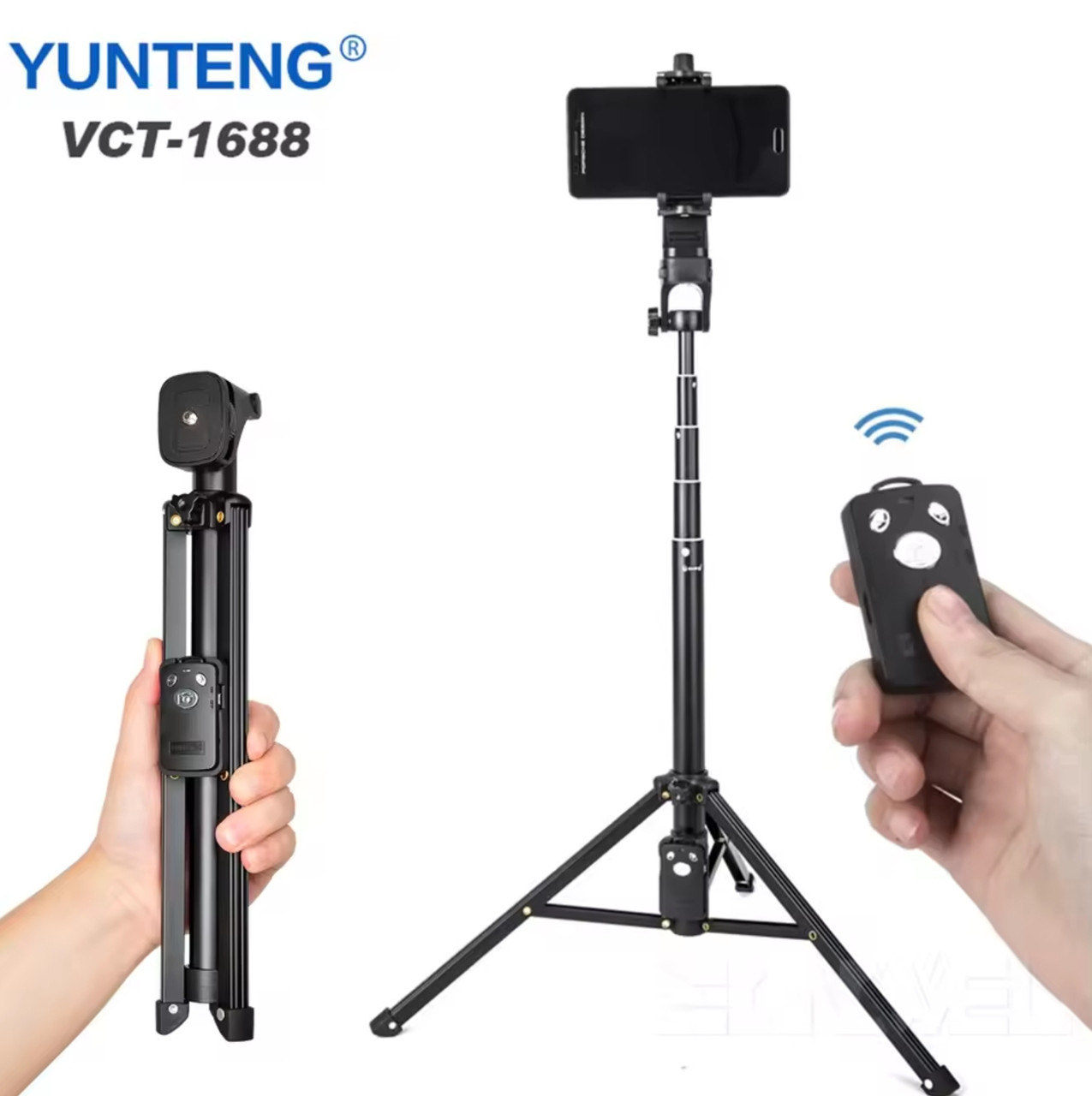 Штатив монопод Yunteng vct-1388 з Bluetooth кнопкою та чохлом