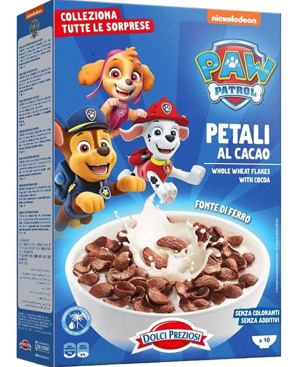 Сухий сніданок Dolci Preziosi цільнозернові пластівці з какао Paw Patrol 300г, фото 1