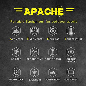Часы North Edge Apache 3 Silicone, фото 3
