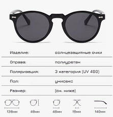 Сонцезахисні поляризаційні окуляри ретро Zolman C. 16 Brown Stripe/Brown, фото 5