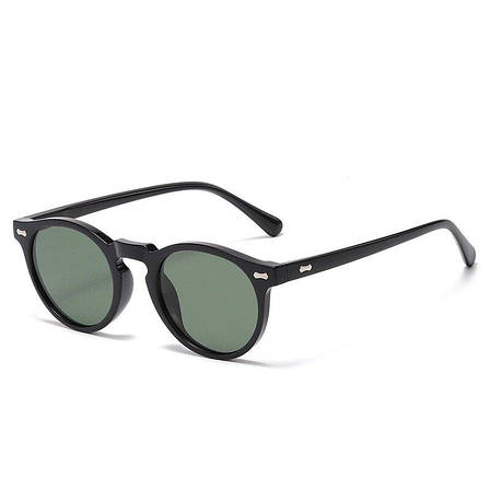Сонцезахисні поляризаційні окуляри ретро Zolman C. 02 Black/Green, фото 1
