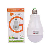 Лампочка з акумулятором 18650x2 на патрон E27 BL Fa-3920 Pro