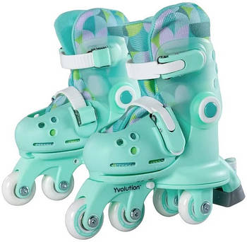 Роликові ковзани Yvolution Twista, розмір 30-34, салатовий