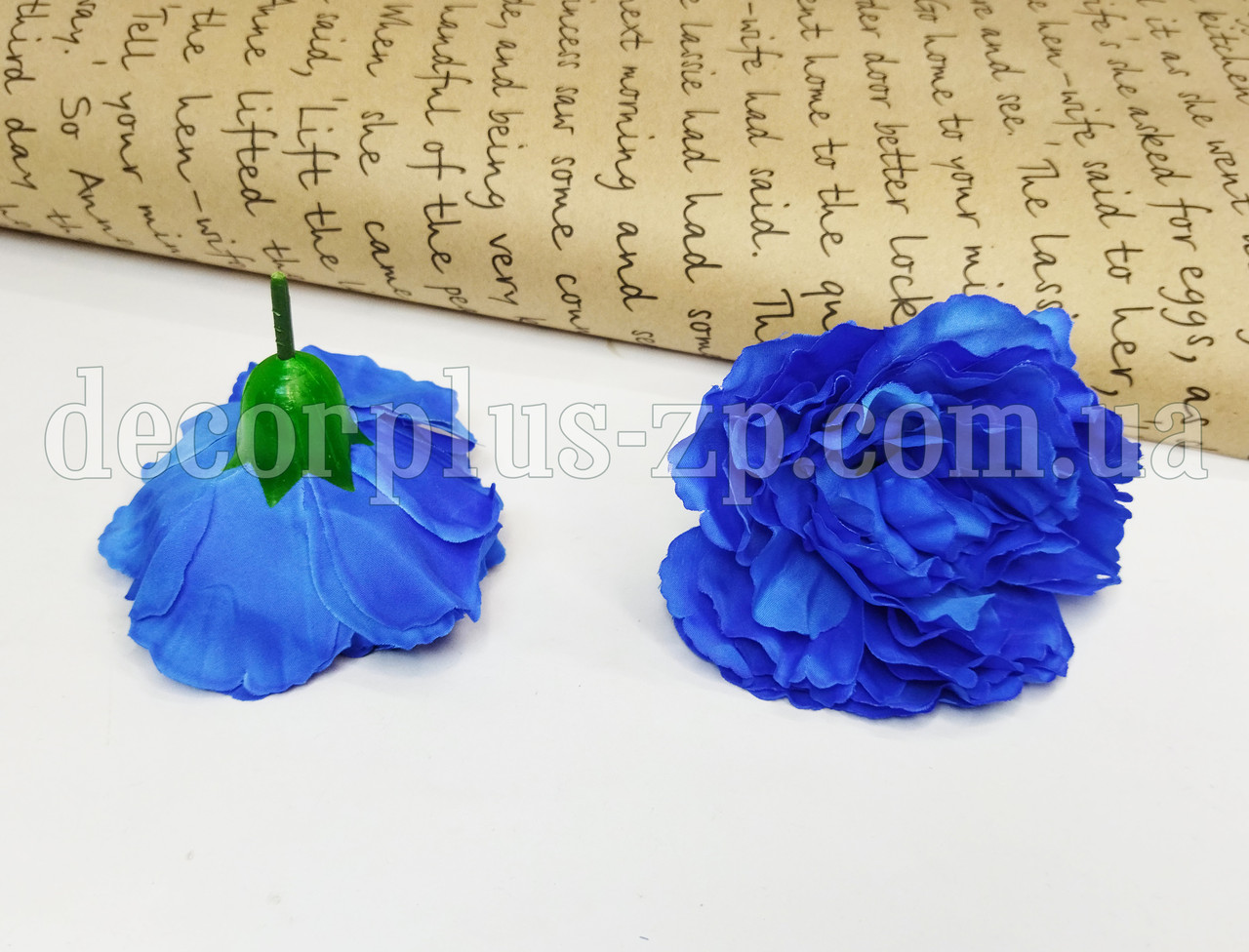 Голова гвоздики 11см . Синя, фото 1