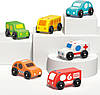 Набір дерев'яних іграшкових машинок Wanborns для малюків від 18 місяців до 3 років, 6 шт., фото 7